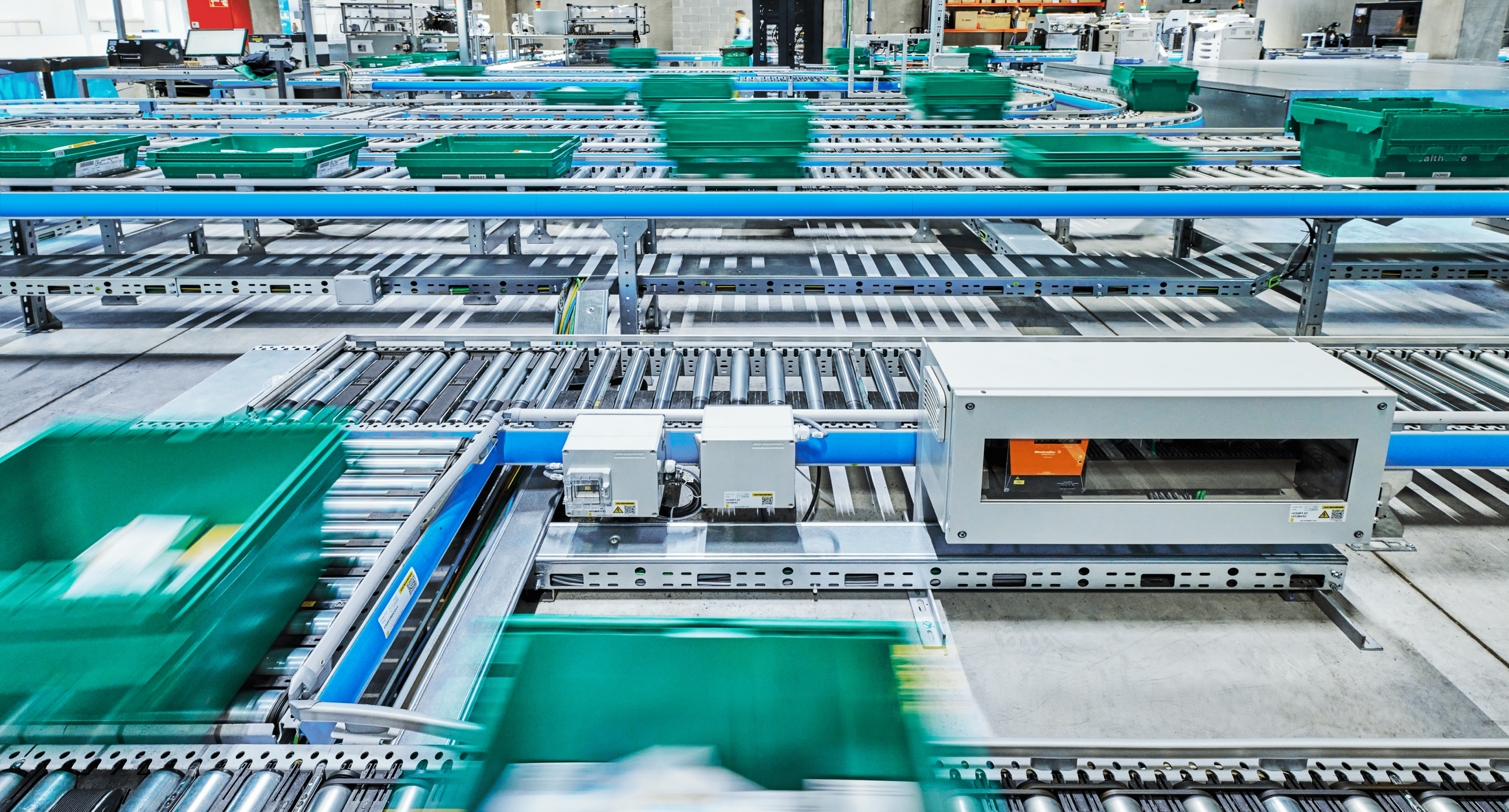  Pharmaceuticals being manufactured in a large factory.